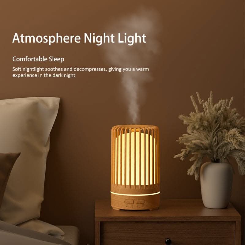 5905.51-inch Ultrasonic Aromatherapy Diffuser & Air Humidifier - 7-Color Night Light