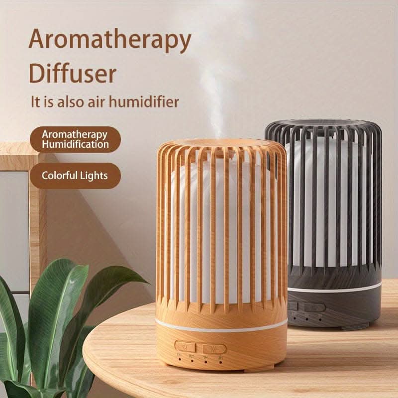 5905.51-inch Ultrasonic Aromatherapy Diffuser & Air Humidifier - 7-Color Night Light