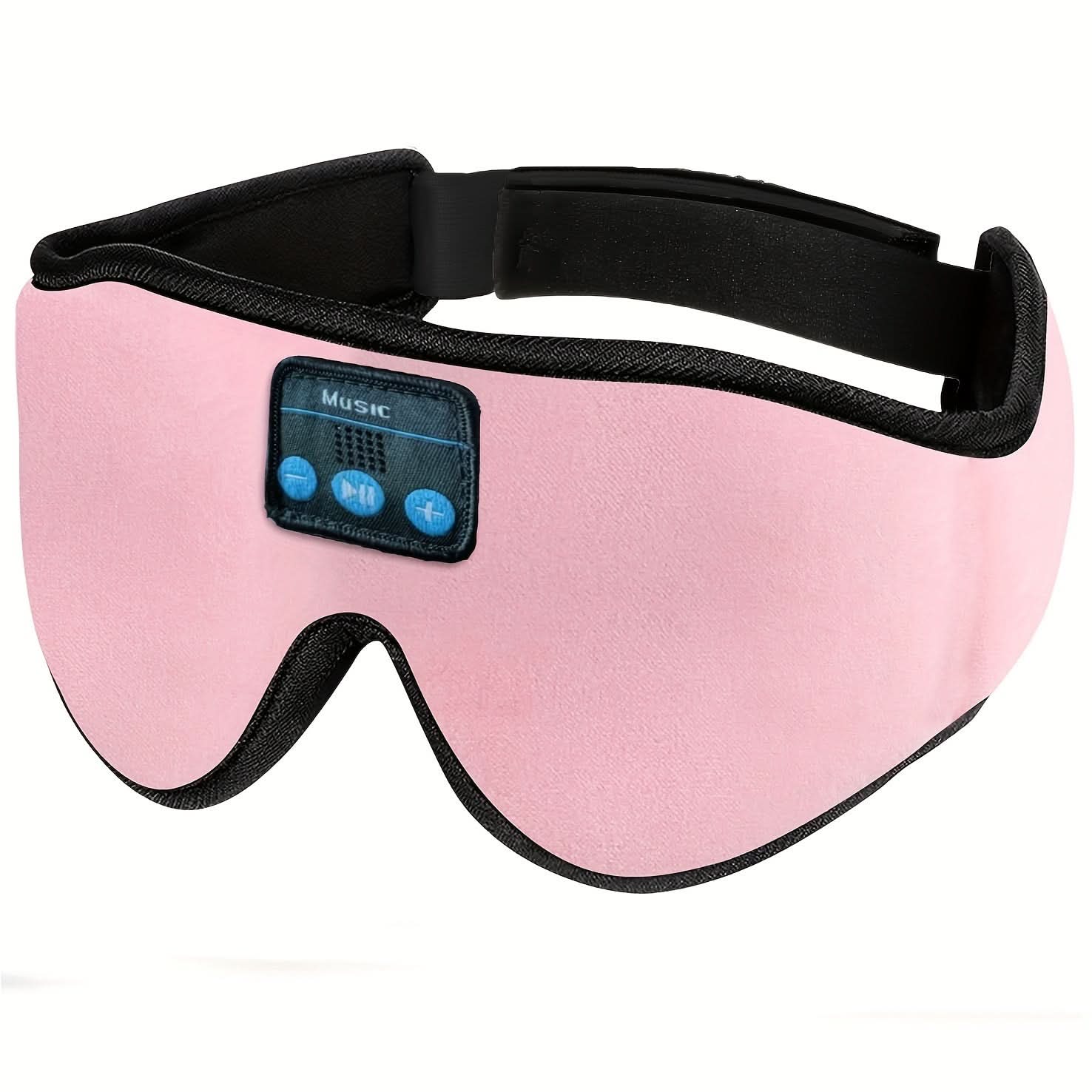 3D Sleep Mask with Wireless Headphones for Comfort