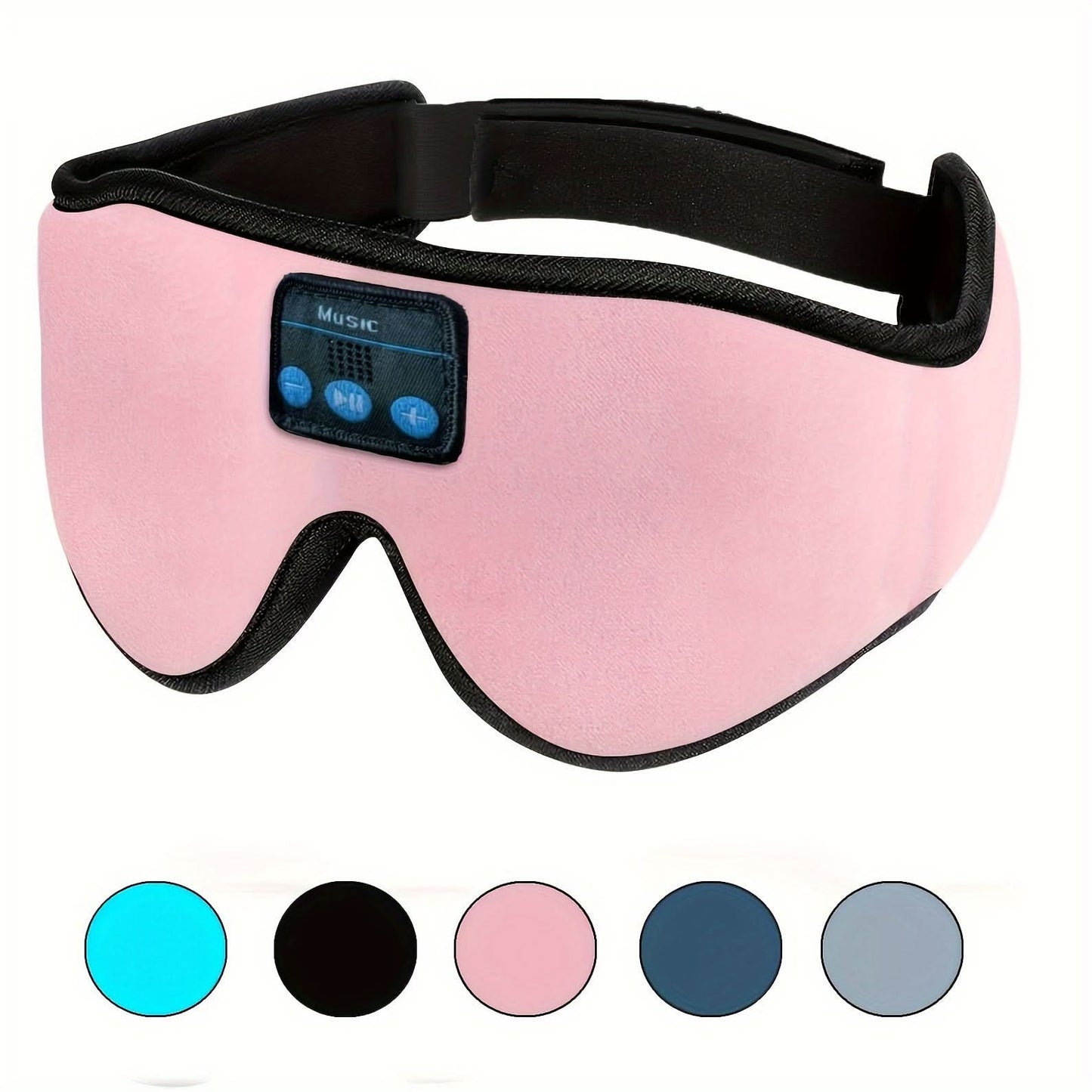 3D Sleep Mask with Wireless Headphones for Comfort