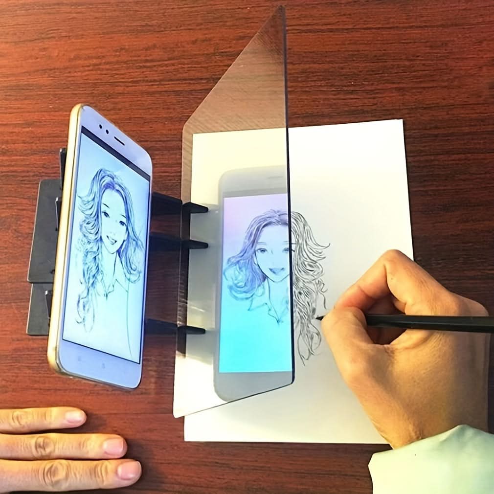 Creative Drawing & Sketching Tool Set with Projection Board - Phone & Tablet Compatible