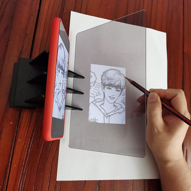 Creative Drawing & Sketching Tool Set with Projection Board - Phone & Tablet Compatible