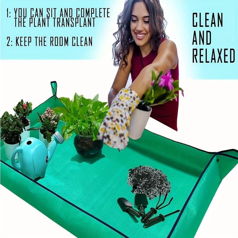 Large Waterproof Plant Potting Mat for Indoor Gardening