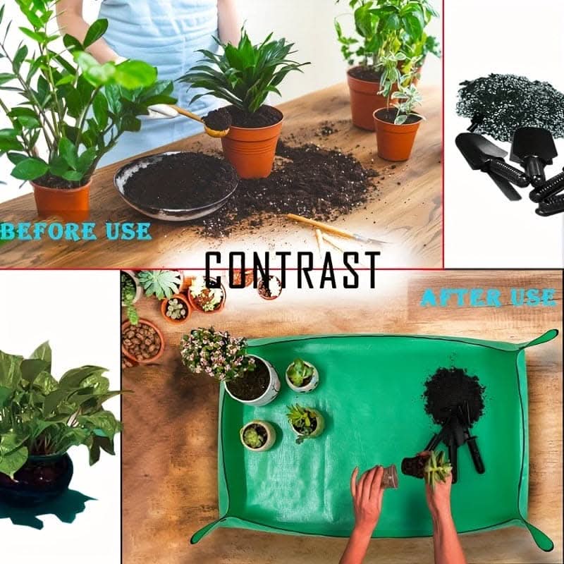 Large Waterproof Plant Potting Mat for Indoor Gardening
