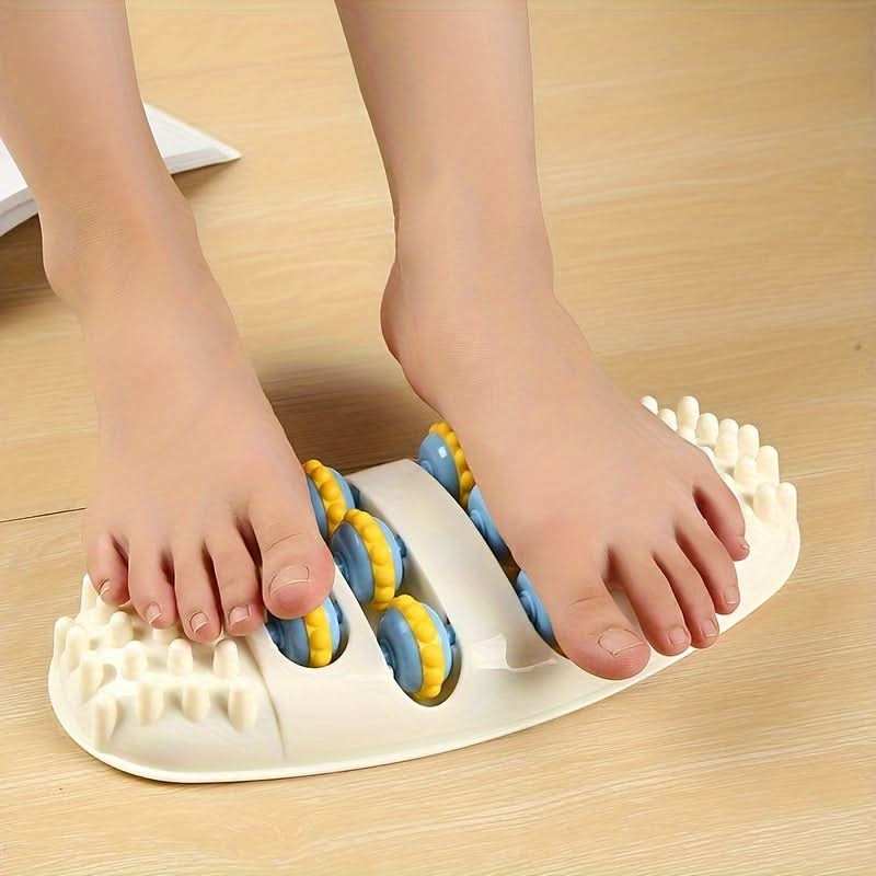 4-Row Foot Massager Roller - Perfect for Yoga, Fitness