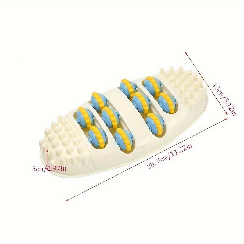 4-Row Foot Massager Roller - Perfect for Yoga, Fitness
