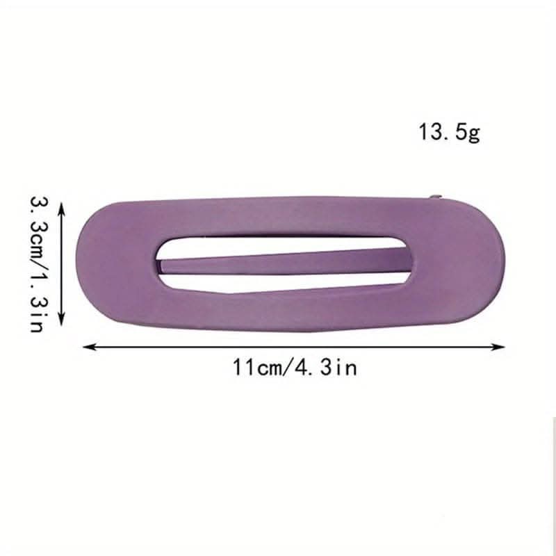 Solid Color Rectangular Hair Grab Clip – Non-Slip Ponytail Holder