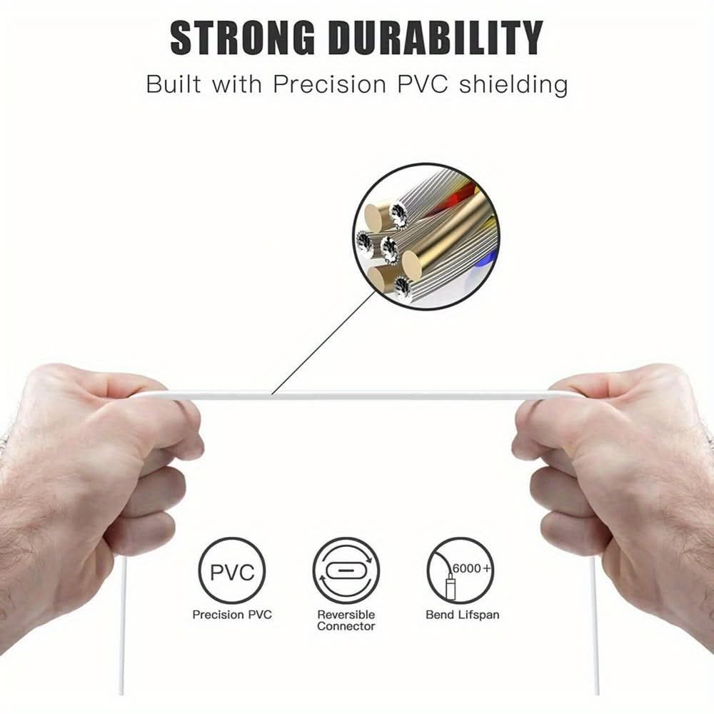 3-Pack 100W Fast USB C Charging Cable