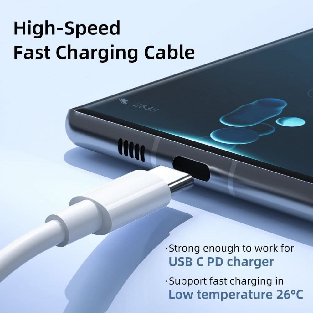 3-Pack 100W Fast USB C Charging Cable