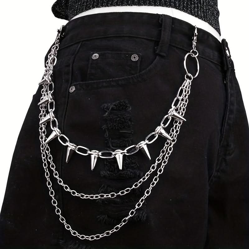 Double-Layer Punk Metal Pants Chain Accessory