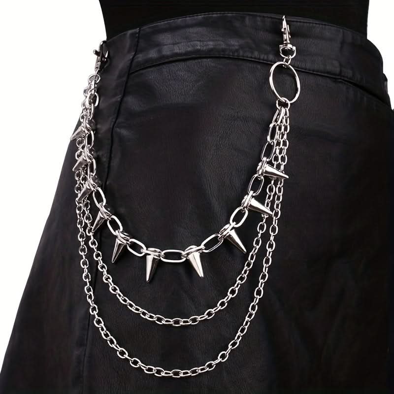 Double-Layer Punk Metal Pants Chain Accessory