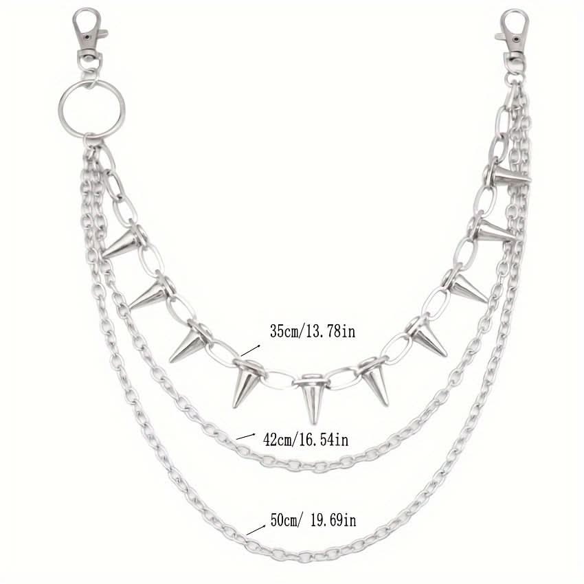Double-Layer Punk Metal Pants Chain Accessory