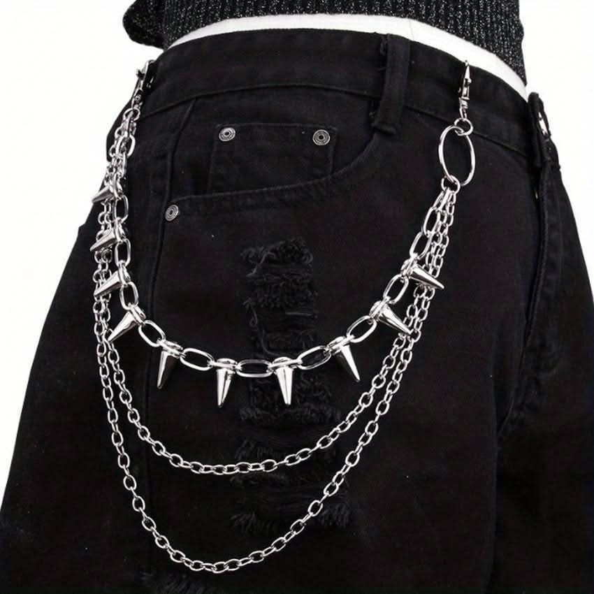 Double-Layer Punk Metal Pants Chain Accessory