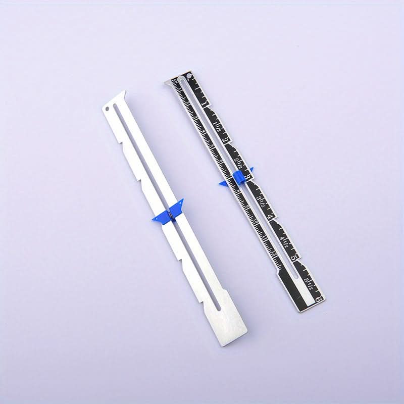Versatile Metal Sewing Gauge for Precision Measuring