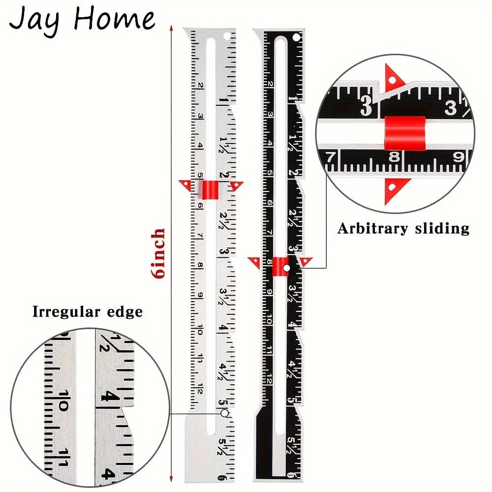 Versatile Metal Sewing Gauge for Precision Measuring