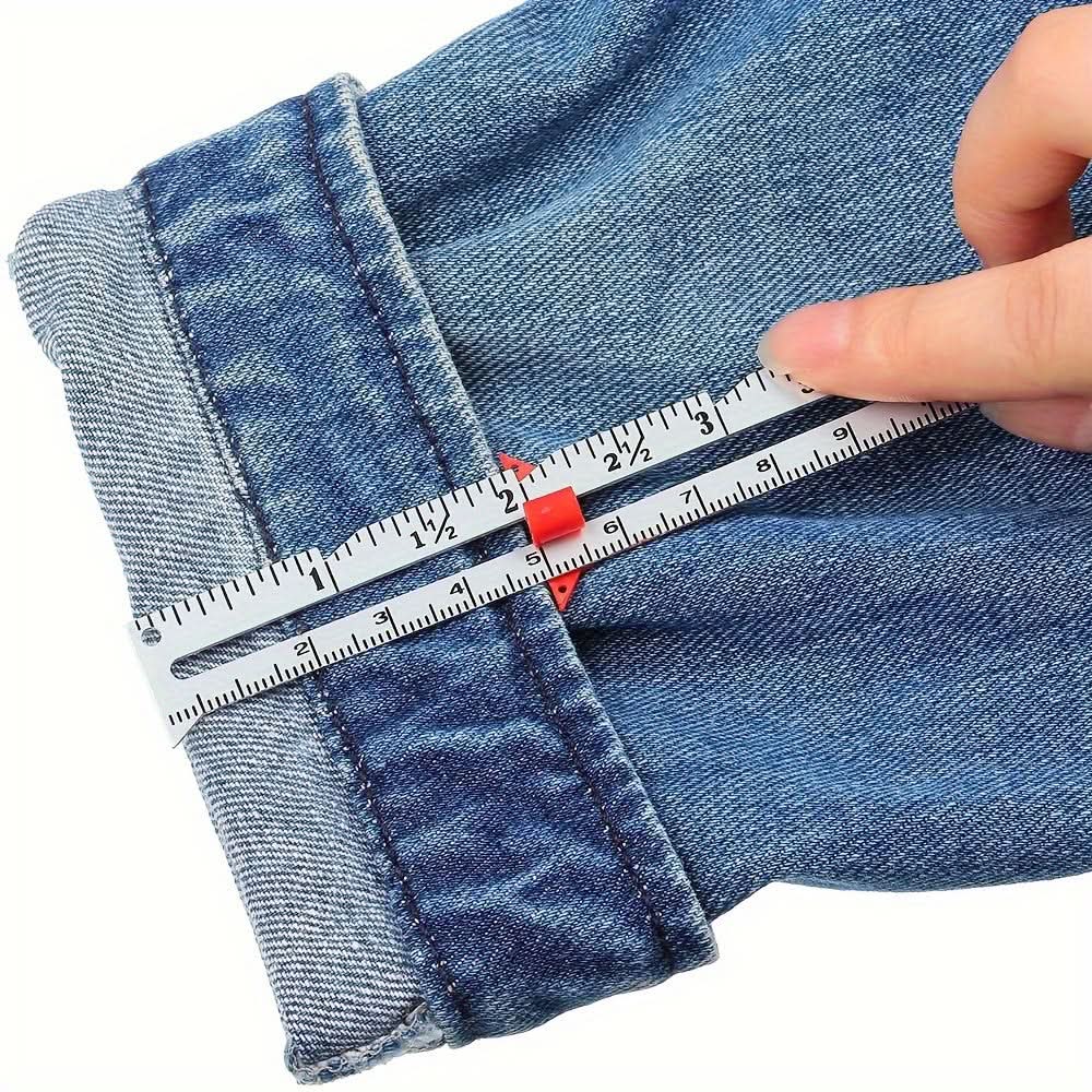 Versatile Metal Sewing Gauge for Precision Measuring