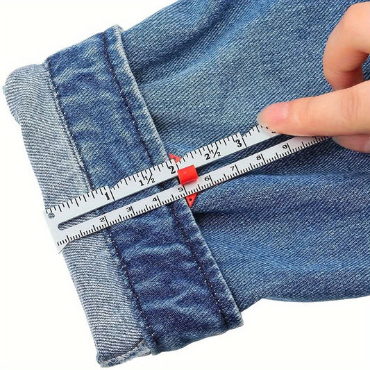 Versatile Metal Sewing Gauge for Precision Measuring