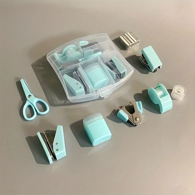 8-Piece Mini Office Supplies Set for Desk