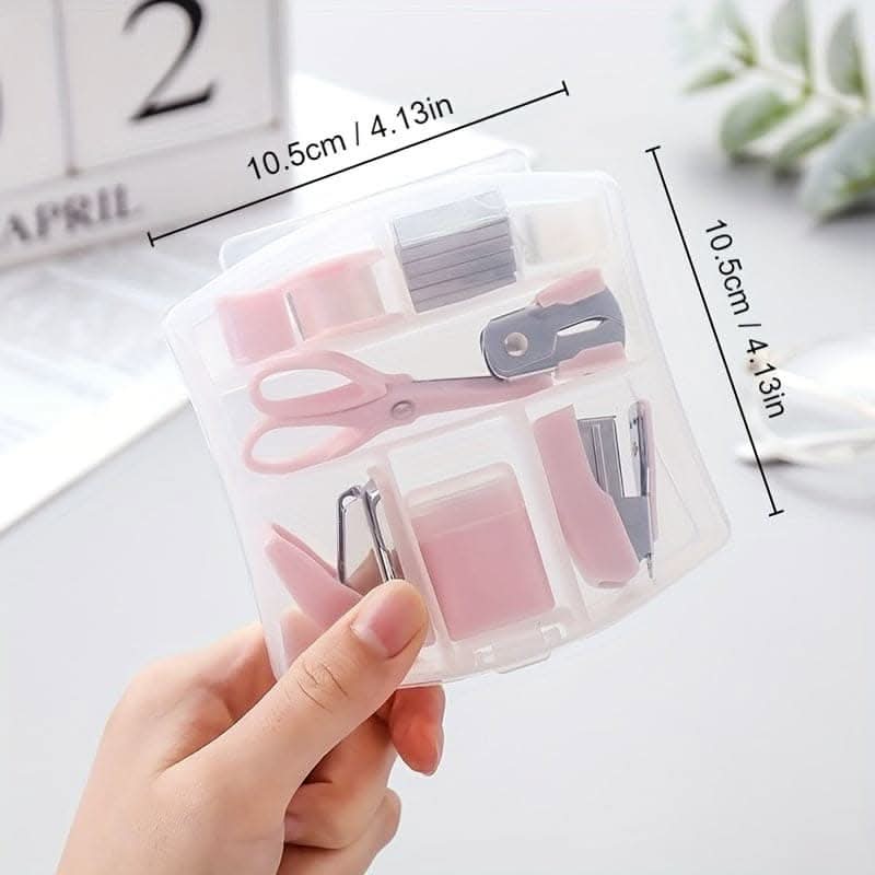 8-Piece Mini Office Supplies Set for Desk