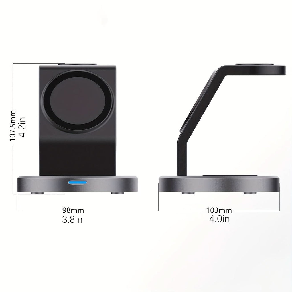15W Magnetic 3-in-1 Wireless Charging Station for iPhone, AirPods & iWatch