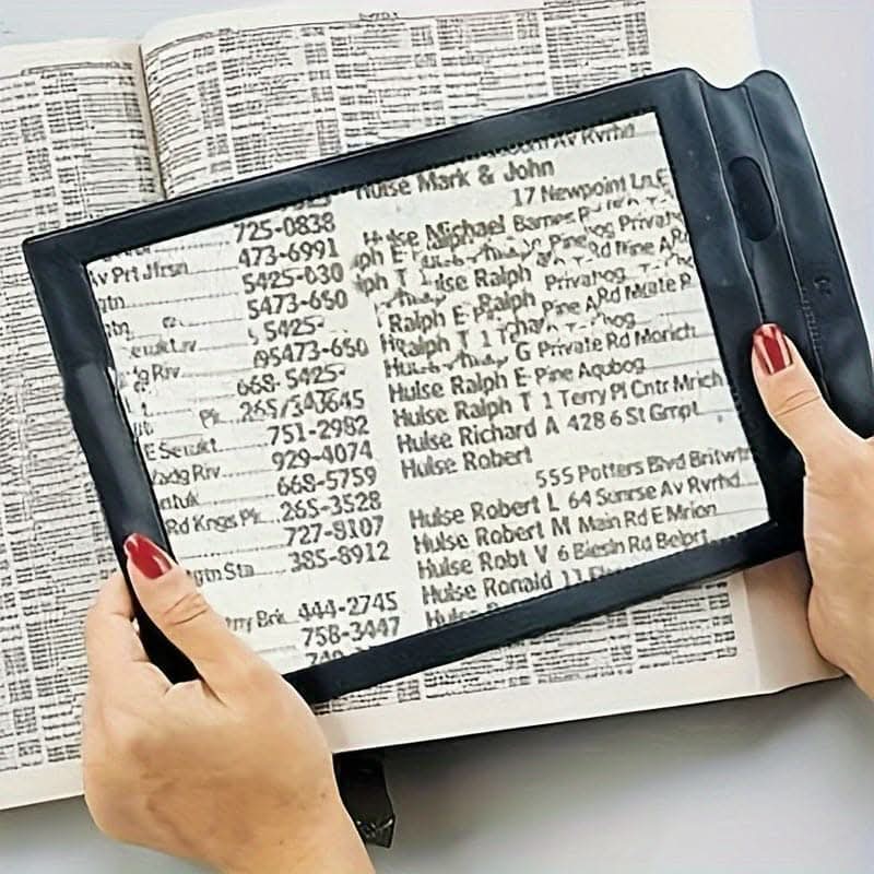 3X Large Handheld Magnifying Glass for Reading