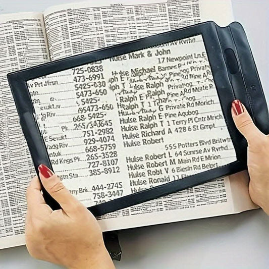 3X Large Handheld Magnifying Glass for Reading