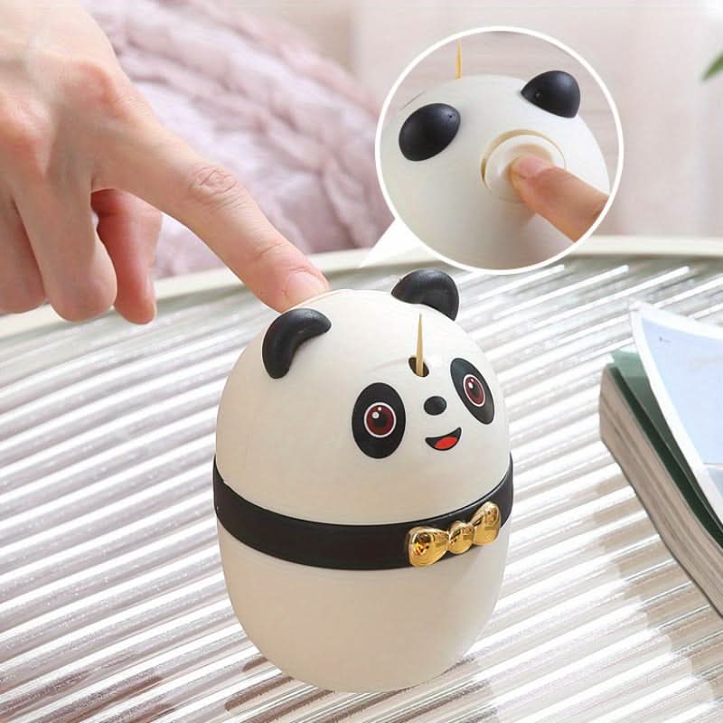 Cute Panda Toothpick Holder – Automatic Pop-Up Dispenser