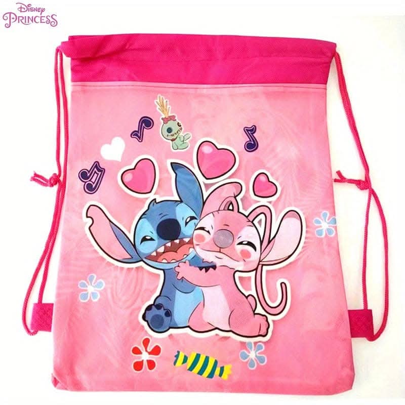 Disney Design Drawstring Cinch Bag With Cute Character Print