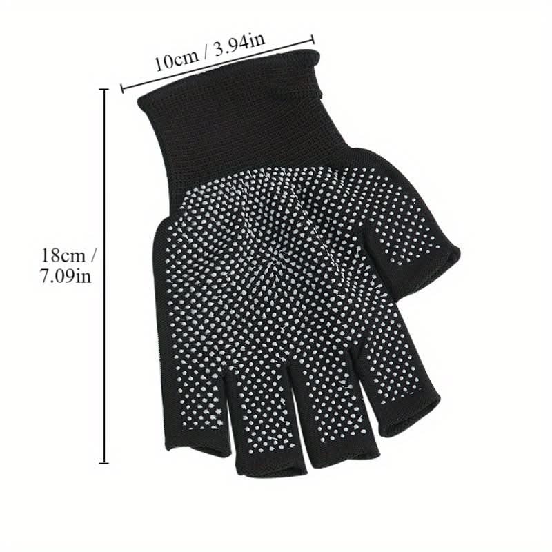 Breathable Half Finger Workout Gloves, Non-Slip Grip