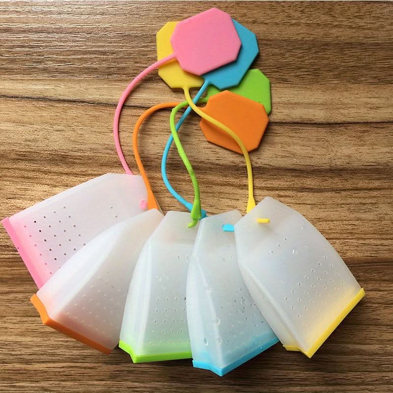 Reusable Silicone Tea Infuser Set - 5 Pcs