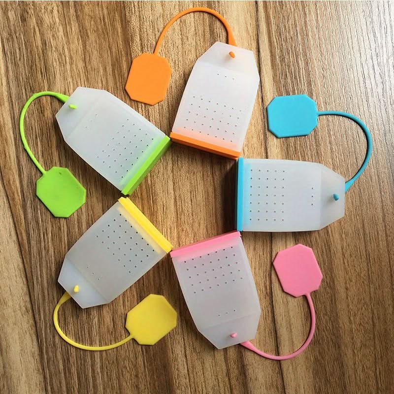 Reusable Silicone Tea Infuser Set - 5 Pcs