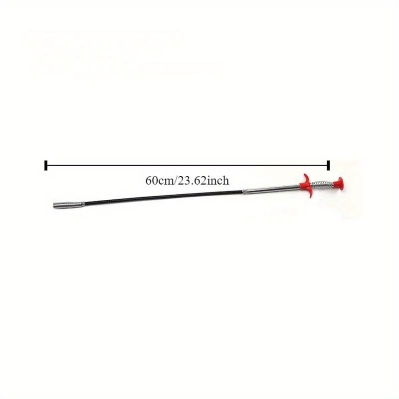 Metal Spring Pipe Dredging Tool - Drain Snake Cleaner Stick for Kitchen Sink