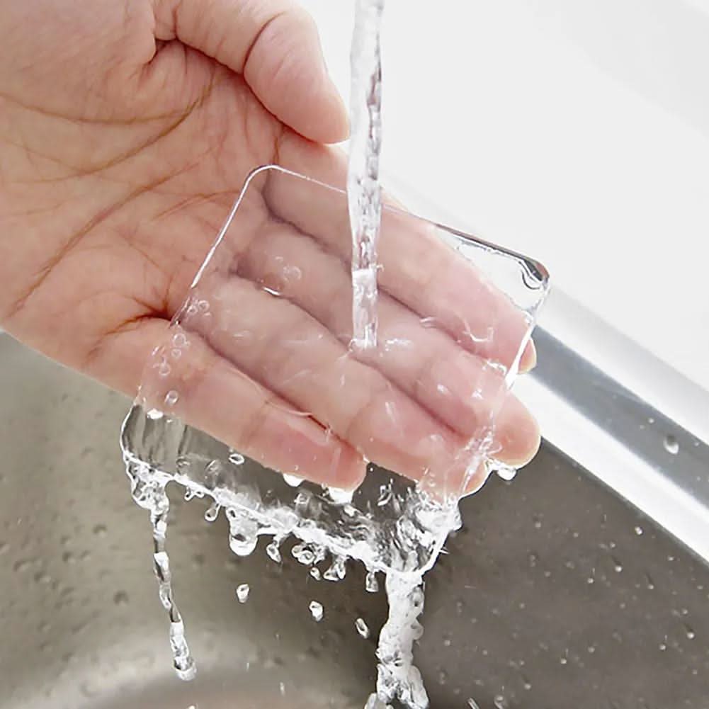 8pcs Transparent Silicone Furniture Pads - Shock-Absorbing