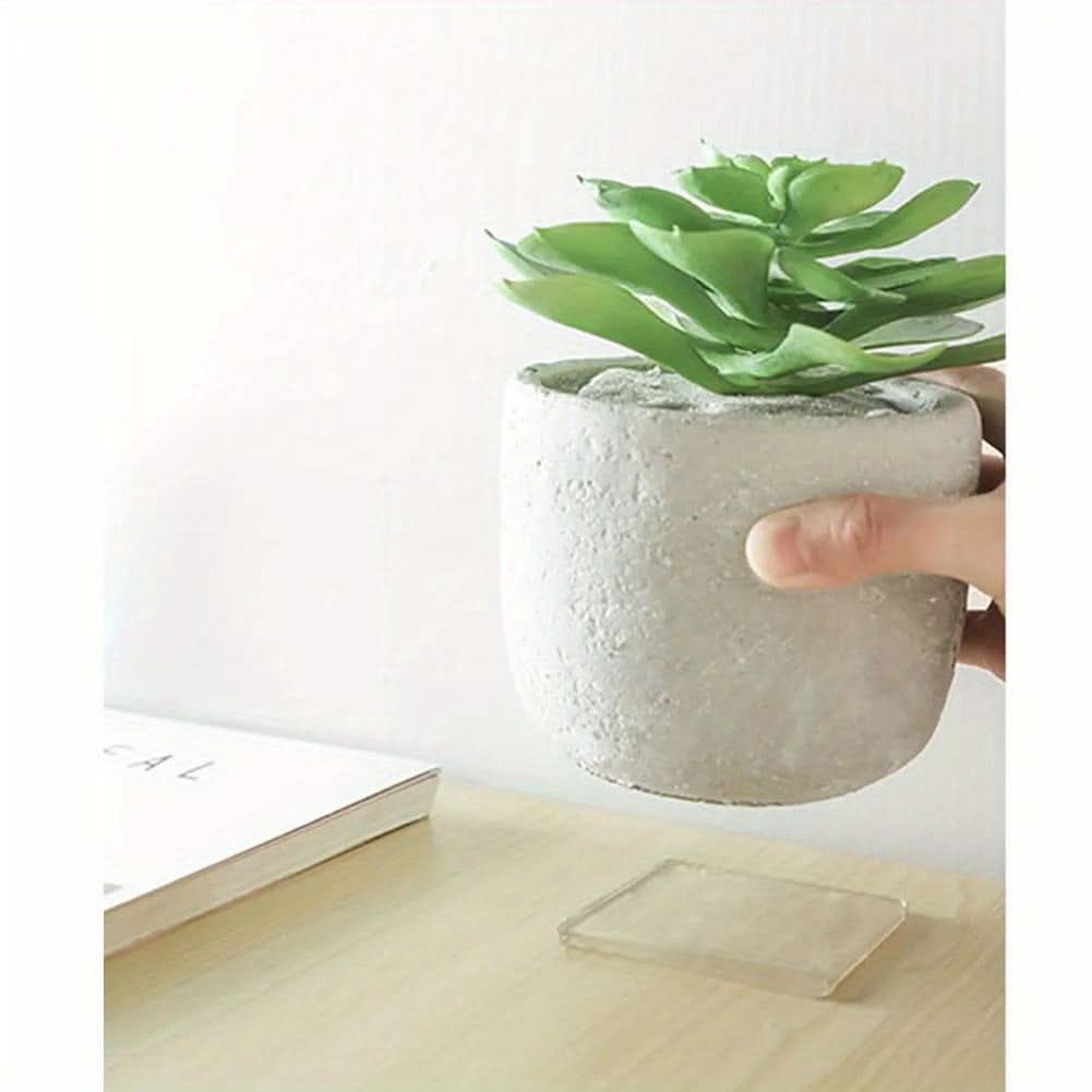 8pcs Transparent Silicone Furniture Pads - Shock-Absorbing