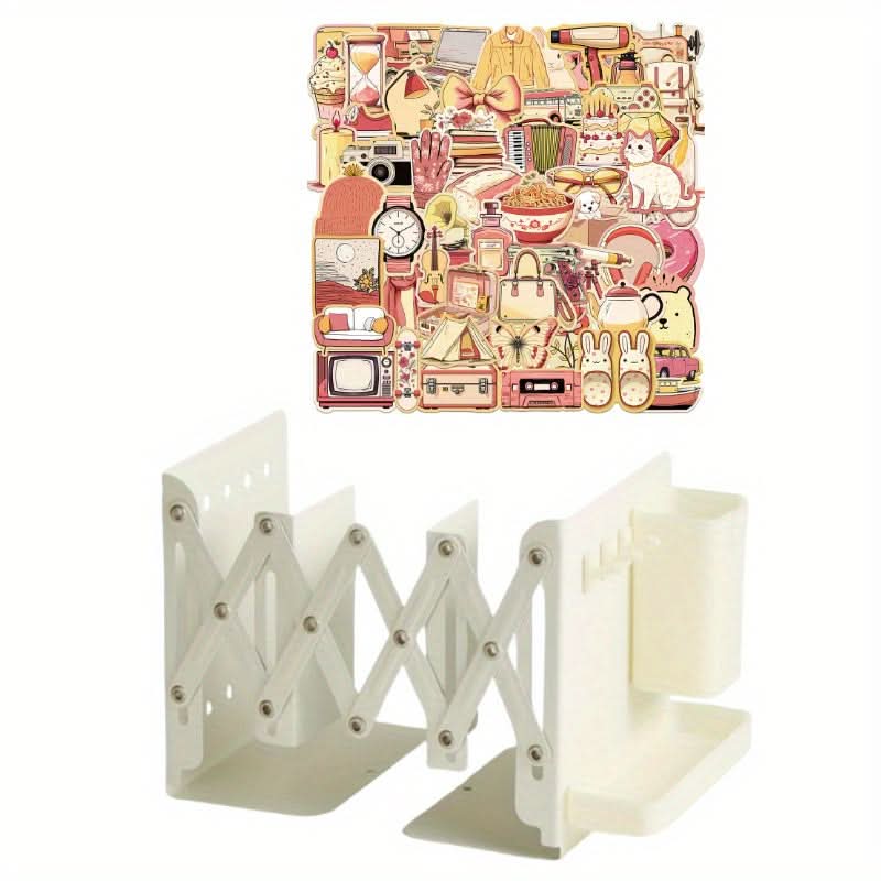 Adjustable Metal Desk Organizer File Rack