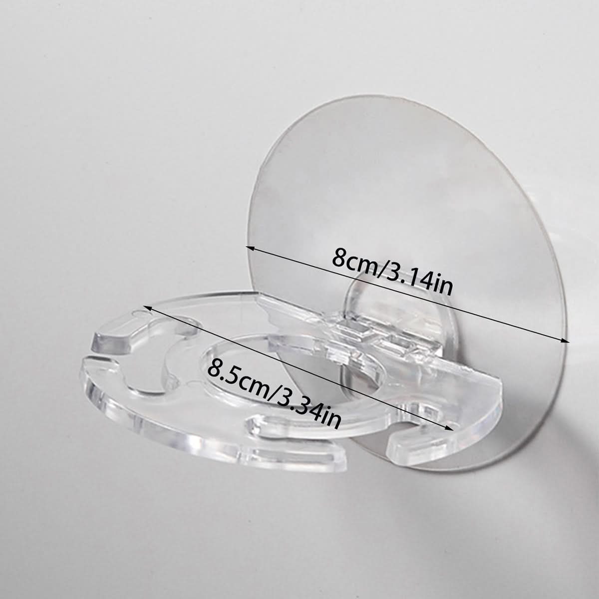 Wall-Mounted Plastic Toothbrush and Toothpaste Holder