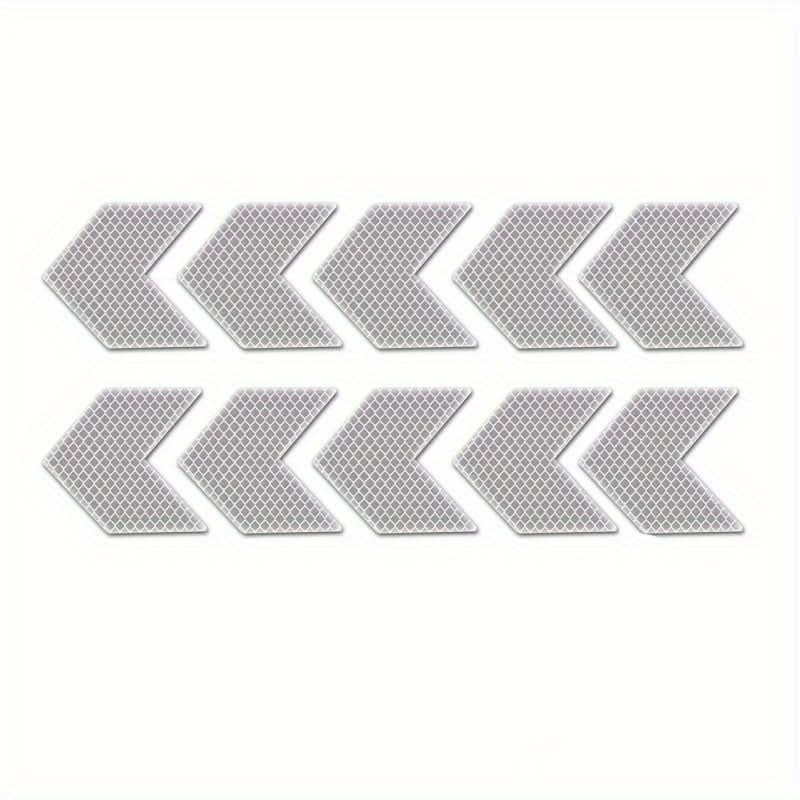 10pcs Reflective Arrow Stickers – Self-Adhesive Glow-in-the-Dark Safety Decals