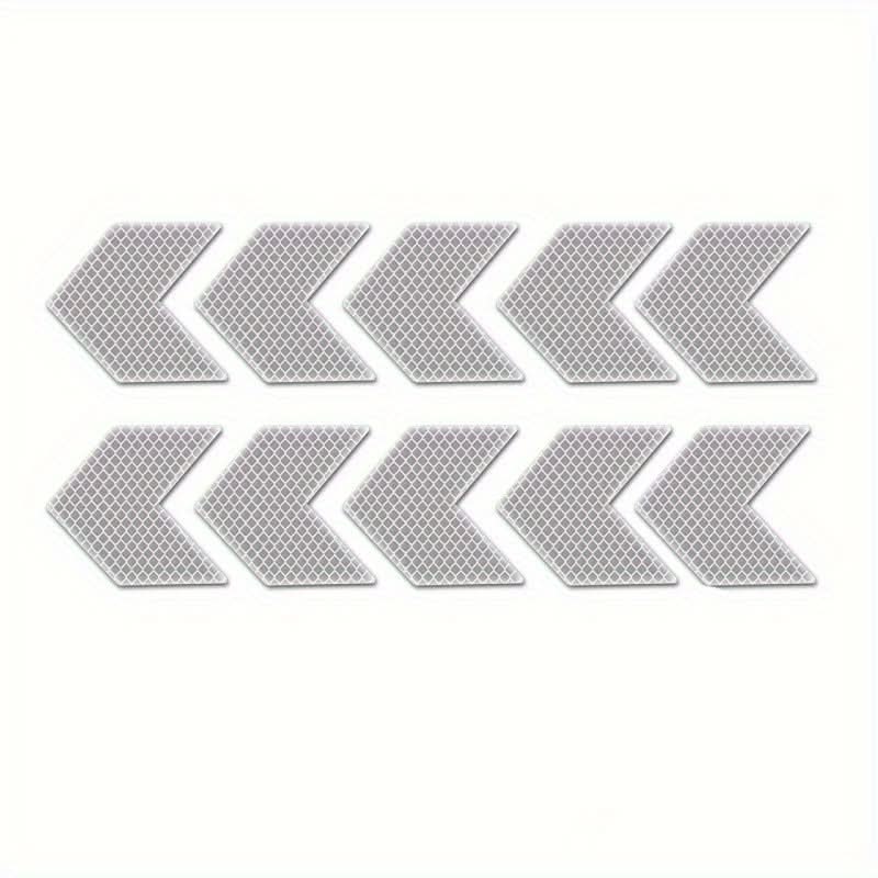 10pcs Reflective Arrow Stickers – Self-Adhesive Glow-in-the-Dark Safety Decals
