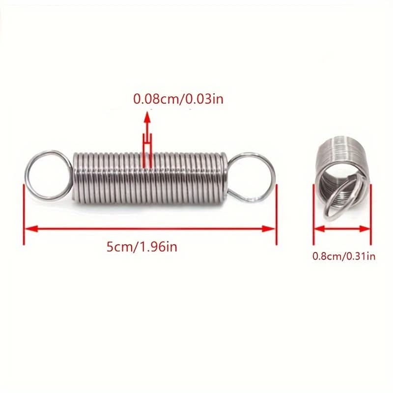 5-Piece Stainless Steel Heavy-Duty Tension Springs