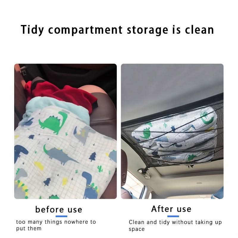 Car Roof Storage Net for Travel, Camping & Road Trips