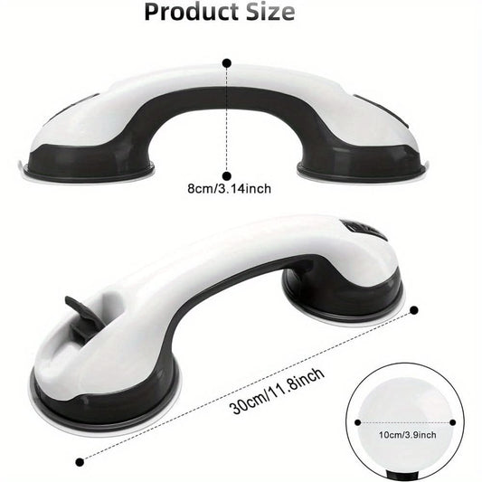 2-Pack Suction Cup Shower Grab Bars - 12-Inch