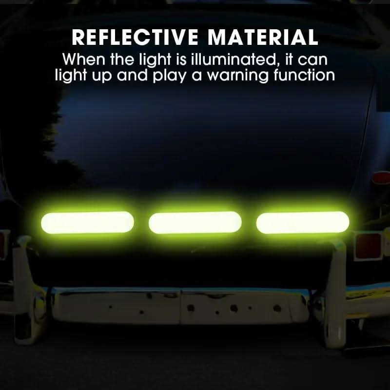 Universal Reflective Safety Stickers – PVC Warning Decals for Cars, Motorcycles & Helmets
