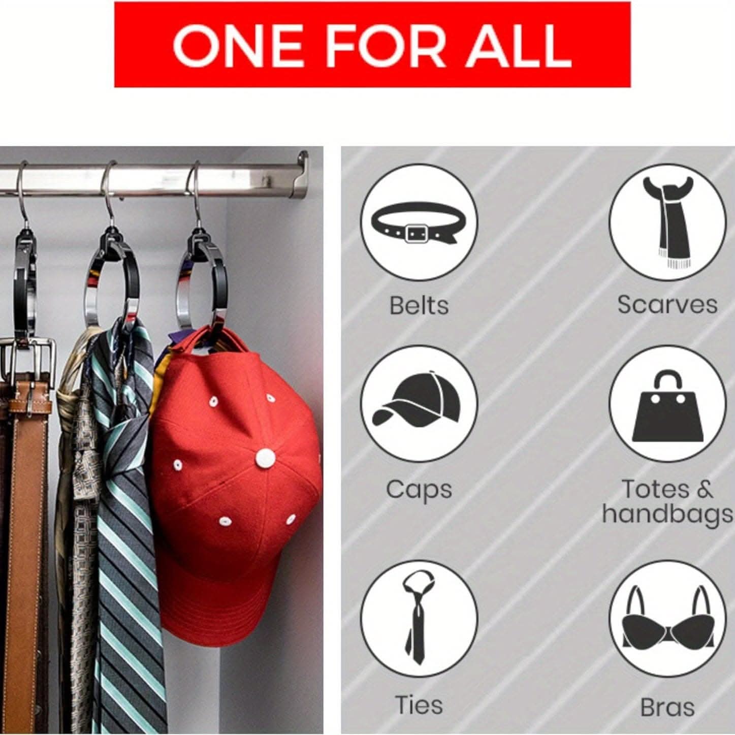 Versatile 360° Rotating Hanger – Space-Saving Organizer