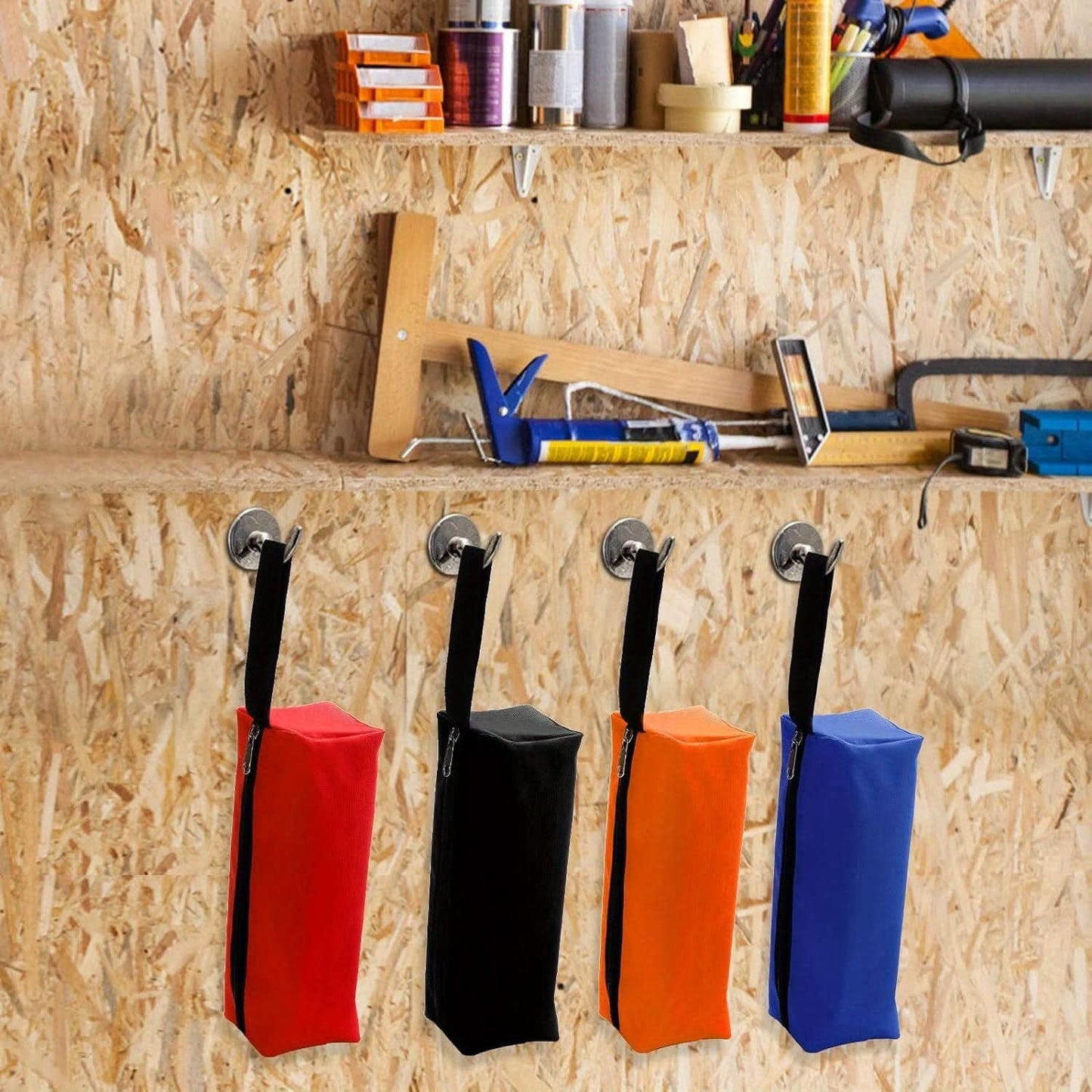 8-Piece Waterproof Zippered Tool Pouch Set