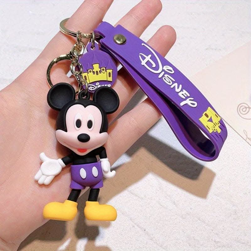Disney Mickey & Minnie PVC Keychain – Car Interior Accessory & Bag Charm