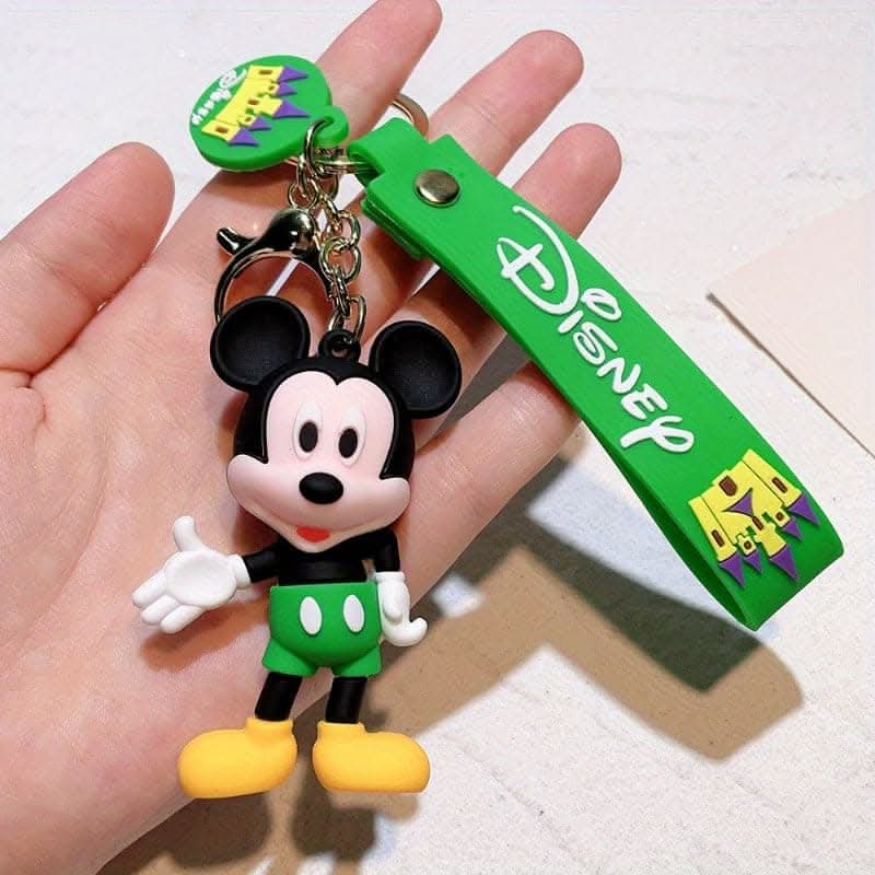 Disney Mickey & Minnie PVC Keychain – Car Interior Accessory & Bag Charm
