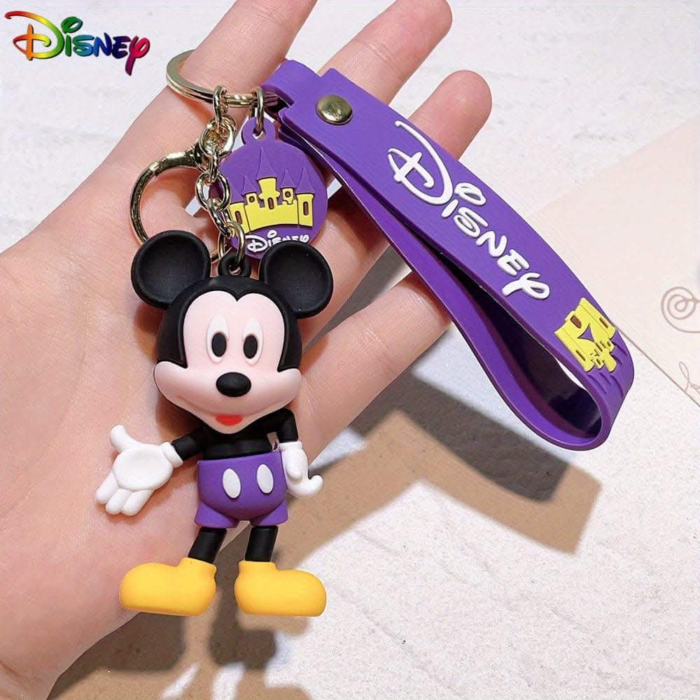Disney Mickey & Minnie PVC Keychain – Car Interior Accessory & Bag Charm
