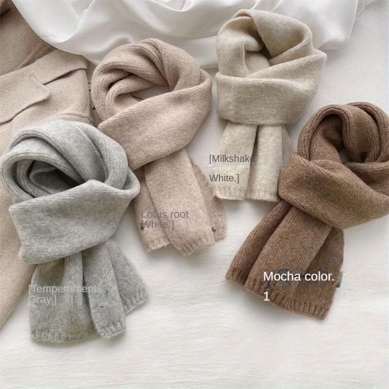 Soft & Warm Acrylic Knit Scarf – Elegant Winter Neckwear