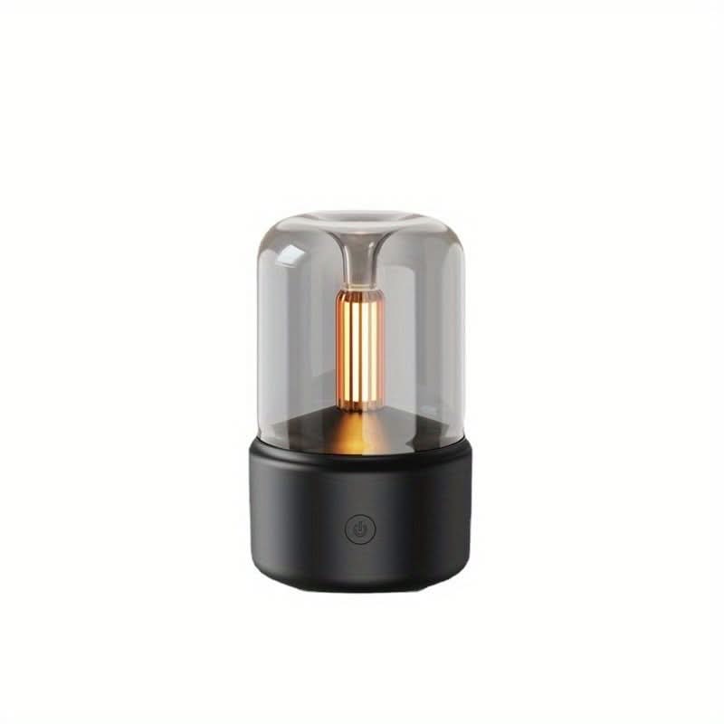 USB Aromatherapy Humidifier with Candlelight Lamp – Bedroom Decor & Gift