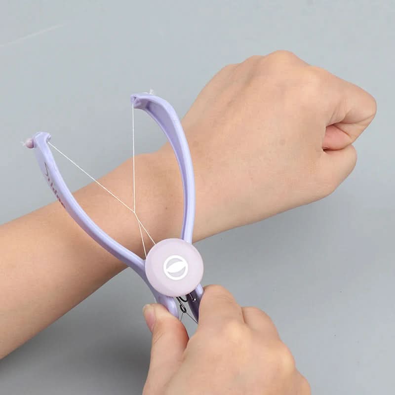 Spring Facial Hair Remover - Easy Threading Epilator for Cheeks & Eyebrows